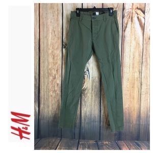 green skinny chinos mens